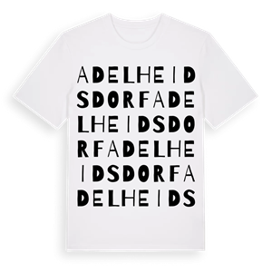 Adelheidsdorf ordlek t-shirt – ekologisk bomull t-shirt från Pinshirt
