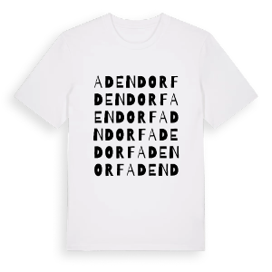 Adendorf ordlek t-shirt – ekologisk bomull t-shirt från Pinshirt