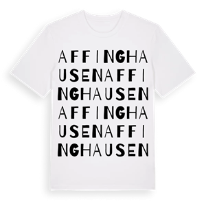 Affinghausen ordlek t-shirt – ekologisk bomull t-shirt från Pinshirt