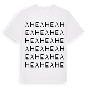 Ahe ordlek t-shirt – ekologisk bomull t-shirt från Pinshirt