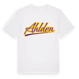 Ahlden baseball t-shirt – ekologisk bomull t-shirt från Pinshirt