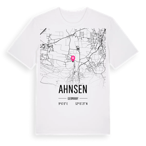 Ahnsen karta t-shirt – ekologisk bomull t-shirt från Pinshirt