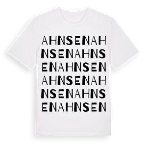 Ahnsen ordlek t-shirt – ekologisk bomull t-shirt från Pinshirt