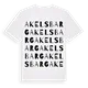 Akelsbarg ordlek t-shirt