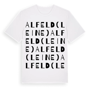 Alfeld (Leine) ordlek t-shirt – ekologisk bomull t-shirt från Pinshirt