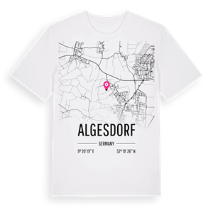 Algesdorf karta t-shirt – ekologisk bomull t-shirt från Pinshirt