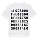 Algesdorf ordlek t-shirt