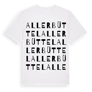 Allerbüttel ordlek t-shirt – ekologisk bomull t-shirt från Pinshirt
