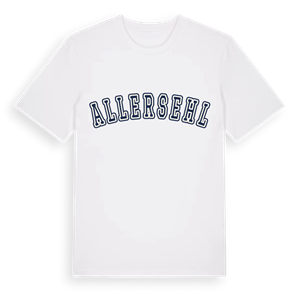 Allersehl college t-shirt – ekologisk bomull t-shirt från Pinshirt