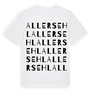Allersehl ordlek t-shirt – ekologisk bomull t-shirt från Pinshirt