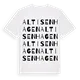 Alt Isenhagen ordlek t-shirt
