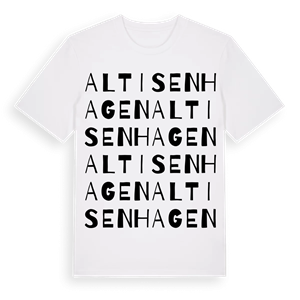 Alt Isenhagen ordlek t-shirt – ekologisk bomull t-shirt från Pinshirt