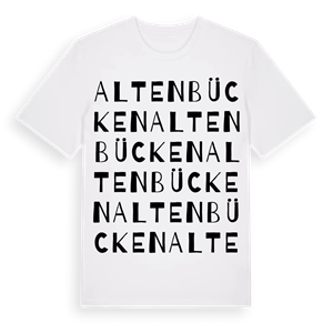 Altenbücken ordlek t-shirt – ekologisk bomull t-shirt från Pinshirt