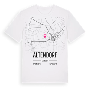 Altendorf karta t-shirt – ekologisk bomull t-shirt från Pinshirt