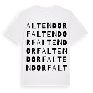 Altendorf ordlek t-shirt – ekologisk bomull t-shirt från Pinshirt