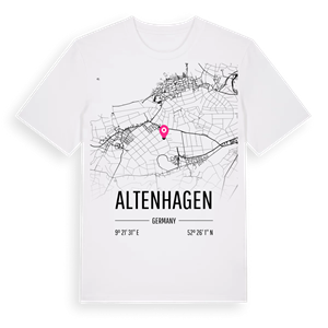 Altenhagen karta t-shirt – ekologisk bomull t-shirt från Pinshirt