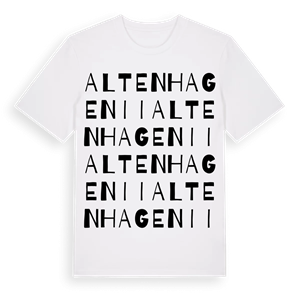 Altenhagen II ordlek t-shirt – ekologisk bomull t-shirt från Pinshirt