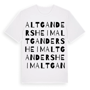 Altgandersheim ordlek t-shirt – ekologisk bomull t-shirt från Pinshirt