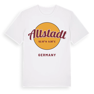Altstadt cirkel t-shirt – ekologisk bomull t-shirt från Pinshirt