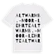 Altwarmb.-Moor-Lehrte ordlek t-shirt