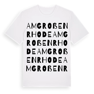 Am Großen Rhode ordlek t-shirt – ekologisk bomull t-shirt från Pinshirt