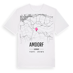 Amdorf karta t-shirt – ekologisk bomull t-shirt från Pinshirt