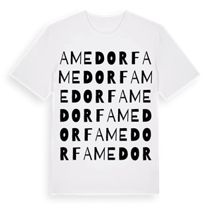 Amedorf ordlek t-shirt – ekologisk bomull t-shirt från Pinshirt