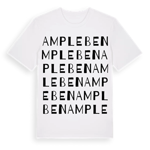 Ampleben ordlek t-shirt – ekologisk bomull t-shirt från Pinshirt
