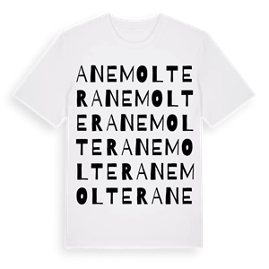 Anemolter ordlek t-shirt – ekologisk bomull t-shirt från Pinshirt