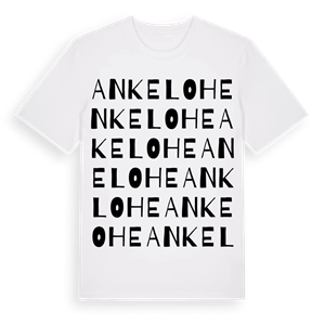 Ankelohe ordlek t-shirt – ekologisk bomull t-shirt från Pinshirt