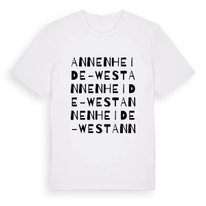 Annenheide-West ordlek t-shirt – ekologisk bomull t-shirt från Pinshirt
