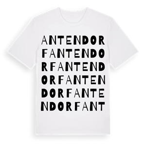 Antendorf ordlek t-shirt – ekologisk bomull t-shirt från Pinshirt