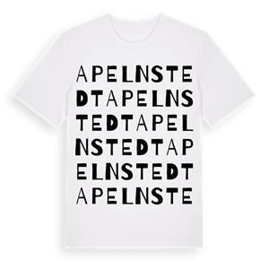 Apelnstedt ordlek t-shirt – ekologisk bomull t-shirt från Pinshirt