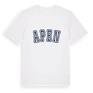 Apen college t-shirt – ekologisk bomull t-shirt från Pinshirt