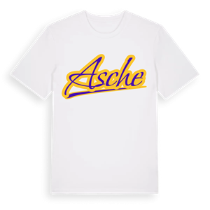 Asche baseball t-shirt – ekologisk bomull t-shirt från Pinshirt