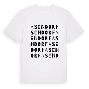 Asendorf ordlek t-shirt – ekologisk bomull t-shirt från Pinshirt
