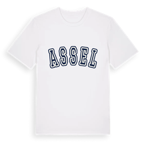 Assel college t-shirt – ekologisk bomull t-shirt från Pinshirt