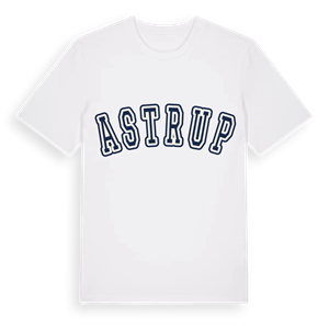 Astrup college t-shirt – ekologisk bomull t-shirt från Pinshirt