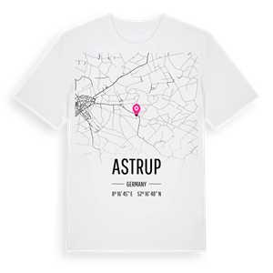 Astrup karta t-shirt – ekologisk bomull t-shirt från Pinshirt