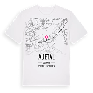 Auetal karta t-shirt – ekologisk bomull t-shirt från Pinshirt