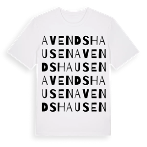 Avendshausen ordlek t-shirt – ekologisk bomull t-shirt från Pinshirt