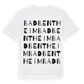 Bad Bentheim ordlek t-shirt