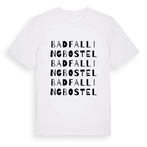 Bad Fallingbostel ordlek t-shirt – ekologisk bomull t-shirt från Pinshirt