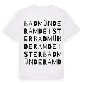 Bad Münder am Deister ordlek t-shirt – ekologisk bomull t-shirt från Pinshirt