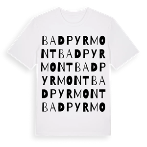 Bad Pyrmont ordlek t-shirt – ekologisk bomull t-shirt från Pinshirt