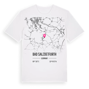 Bad Salzdetfurth karta t-shirt – ekologisk bomull t-shirt från Pinshirt