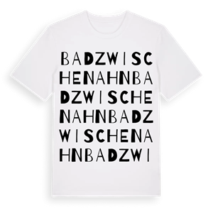 Bad Zwischenahn ordlek t-shirt – ekologisk bomull t-shirt från Pinshirt