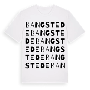Bangstede ordlek t-shirt – ekologisk bomull t-shirt från Pinshirt