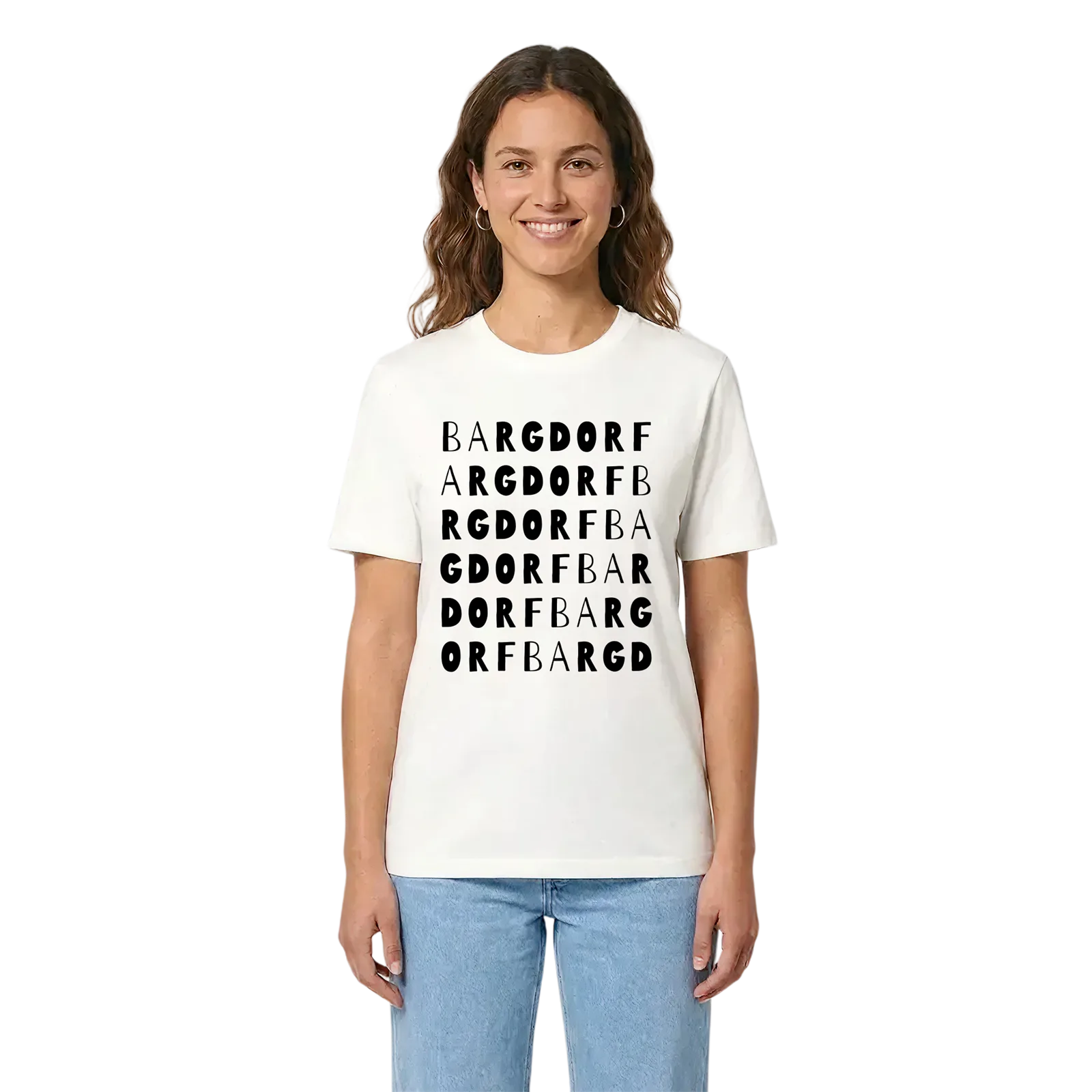Bargdorf ordlek t-shirt – White, i miljö