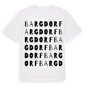 Bargdorf ordlek t-shirt – ekologisk bomull t-shirt från Pinshirt